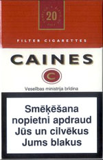caines cigarettes (collection version) (Lights) KS-20-H (picture 1) - Lithuania and Denmark Caines - 